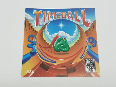 Timeball *FRENCH Canada Authentic Original TurboGrafx-16 NEC Manual Only - Image 1 of 4