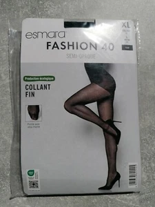 Feinstrumpfhose blickdicht 40. Farbe: Noir: Größe: 46-48. Marke: Esmara - Bild 1 von 2
