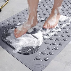 27*14" Strong Suction Bathtub Non Slip Bath Mat Large Shower Mat Anti-Mold - Picture 1 of 6