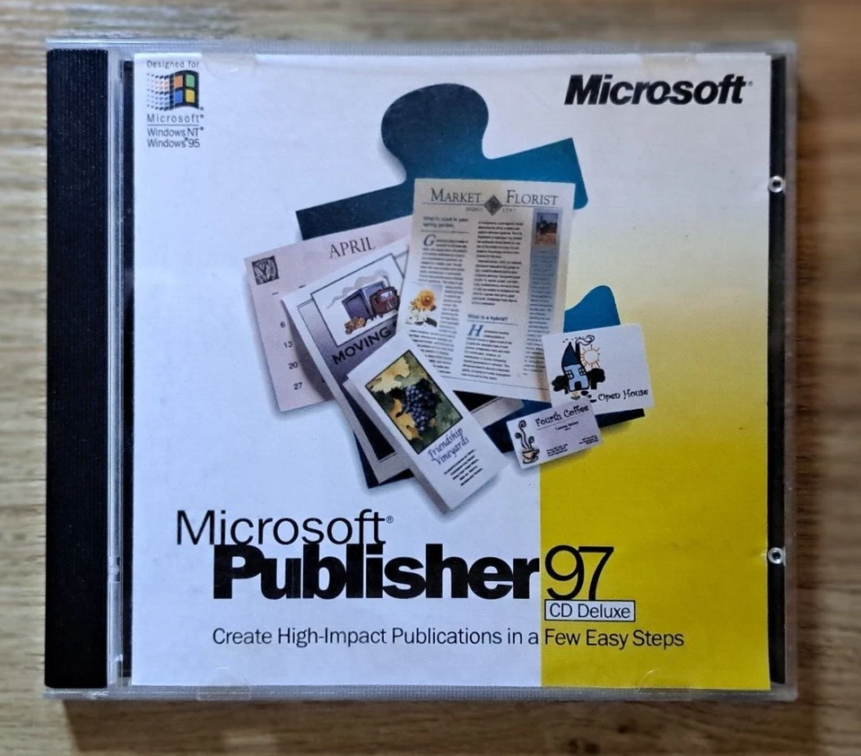 Microsoft Publisher 97 for Windows 95 - with Product Key - FREE Post - image 1 of 4