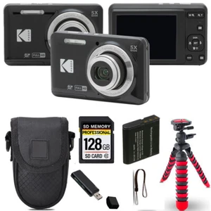 Kodak PIXPRO FZ55 Digitalkamera (schwarz) + Spider Stativ + Tasche - 128GB Kit - Bild 1 von 6
