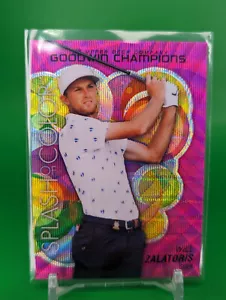 Will Zalatoris 2023 Upper Deck Goodwin Champions Splash Of Color Pink Wave SCP88 - Picture 1 of 2