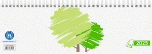 2025 Glocken Tischkalender 1 W 2 S ca 29,7x10,5 cm 5072341805 Querkalender - Bild 1 von 2