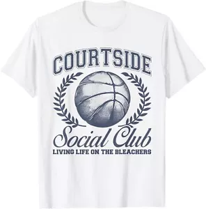 Basketball Mom Matching Courtside Social Club Women Girls T-Shirt Hoodie - Picture 1 of 10