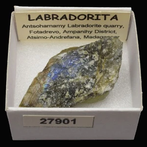 LABRADORITA (Antsohamamy Labradorite quarry, Madagascar) #27901 / Labradorite - Imagen 1 de 1