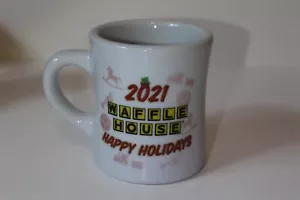 Tuxton Waffle House 2021 Happy Holidays 8 oz Ceramic Coffee Mug - Picture 1 of 6