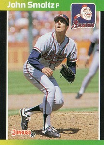 1989 Donruss Baseballs Best JOHN SMOLTZ #85 Rookie Atlanta Braves HOF NM-MINT