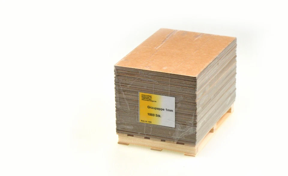 Carson 500907605 Ladegut für Tamiya - 1:14 Palette mit Graupappe - Bild 1 von 1