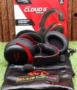 HyperX Cloud II 2 Wireless PC Gaming Headset + WC FREEZE GEL cooling pads RRP$40 - Picture 1 of 10
