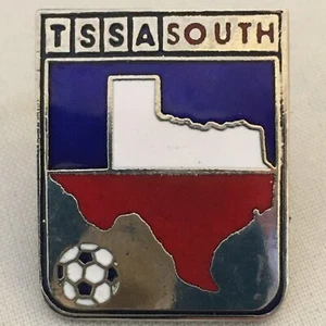 Prendedor de solapa TSSA South TEXAS SOCCER rojo blanco azul plata - Imagen 1 de 12