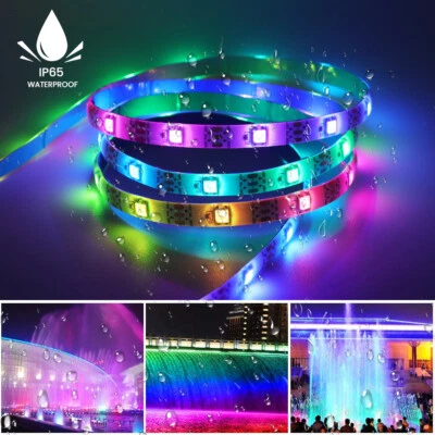 WS2812B 5050 RGB LED Strip Light 1M-5M Programmable Waterproof 5V Addressable - Image 1 of 4