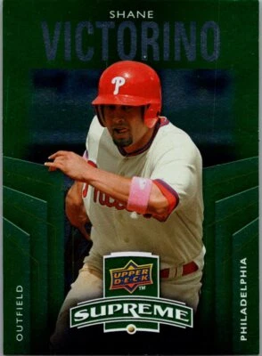 2010 Upper Deck #S-87 Shane Victorino Supreme Green - Image 1 of 2