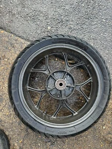 ⭐  HONDA NC700S REAR WHEEL AND GOOD TYRE  2011-2019  FREE UK POST NC700 ⭐ - Picture 1 of 7