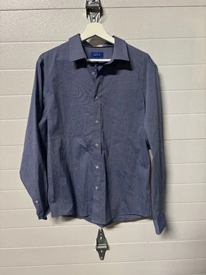 Apt. 9 Men's Size Large Blue Premier Flex Dress Shirt Long Sleeve - Image 1 of 3
