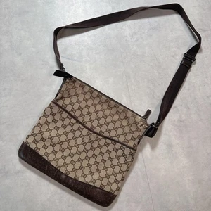 Gucci GG Canvas Shoulder Bag Crossbody 30cm x 28cm Damaged Canvas - Picture 1 of 15
