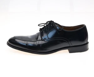 Johnston & Murphy Mens Apron Toe Black Leather Oxford Shoes Z5736 Size 11 M - Picture 1 of 4