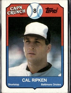Cal Ripken Jr. 1989 Topps Cap'n Crunch #6 Baltimore Orioles - Picture 1 of 2