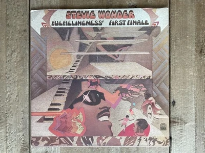 Stevie Wonder: Fulfillingness' First Finale vinyl LP VG 1974 Tamla T6-332S1 - Image 1 of 4