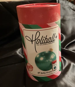 HOLIBALL aufblasbare 18" Ornament Stechpalme grün oder klassisch rot Neu im Karton - Bild 1 von 5