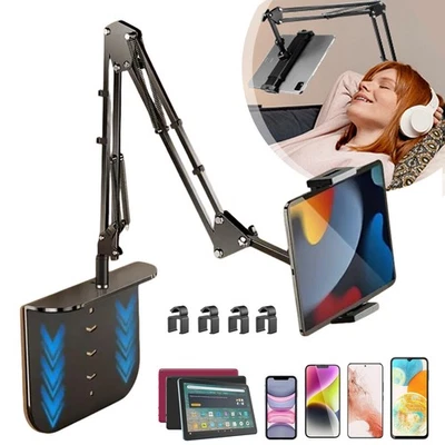 Tablet Halterung Bett Verstellbar Arm Handy Halter Tablet-Ständer Ständerhalter - Bild 1 von 4