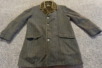 Chaqueta Abrigo Vintage Zero King 100% Lana Pura Forrada Talla 40 Para Hombre Dorado Mediano M Foto 1 de 4