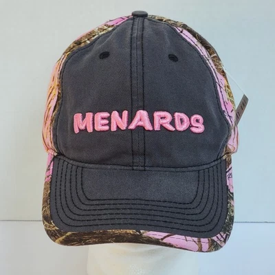 Gorra de béisbol Menards Logo gris con camuflaje rosa camuflaje nueva con etiquetas Foto 1 de 4