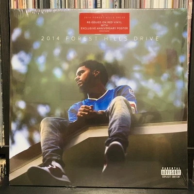 J. Cole - 2014 Forest Hills Drive Red Vinyl LP New Sealed Record 2xLP - Image 1 of 3
