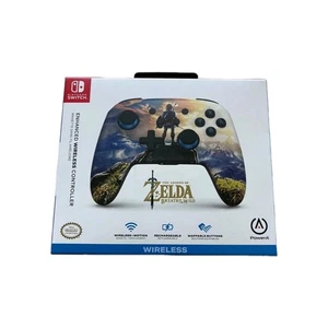 Zelda Breath of the Wild PowerA - Enhanced Wireless Controller Nintendo Switch - Picture 1 of 4