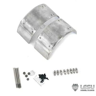 Hot Sale LESU 1/14 DIY Metal Mudguard for RC Truck Tamiye Tractor Dumper Trailer
