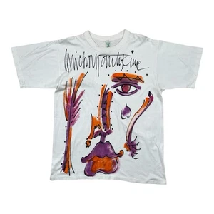 Nicolai Michoutouchkine Hand Painted T Shirt Vintage Size 46 Original Creations - Picture 1 of 16
