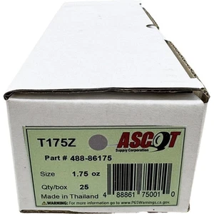 Ascot T Style Coated Zinc Clip-On Wheel Weight 1.75oz - Box of 25 - Picture 1 of 1