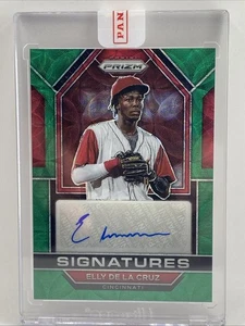 Elly De La Cruz Auto /75 Green Scope 2023 Panini Prizm #SIG-EC 74/75 Redemption - Picture 1 of 2