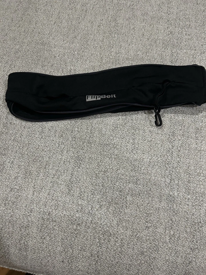 翻盖皮带/运动步行跑步腰带黑色/中号/4口袋 — 第 1/3 张图片