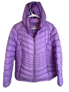ZEROXPOSUR Puffer DOWN Coat Jacket Hooded Womens XXL Purple 2XL Zip Lavender - Picture 1 of 4