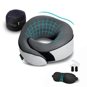 Travel Neck Pillows for Airplanes, Sleeping Essentials for Long haul Flights,... - Picture 1 of 8