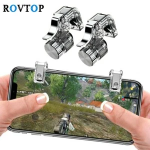 Metal Gamepad PUBG Mobile Trigger Control Controller for Iphone Android iOS - Picture 1 of 9