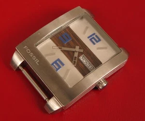 CLASSIC VINTAGE RETRO COOL FOSSIL MENS QUARTZ WATCH NICE !! - Picture 1 of 1