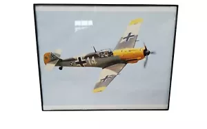 Foto enmarcada 10"" X 8"" de la Segunda Guerra Mundial Messerschmitt BF-109F avión. - Imagen 1 de 1