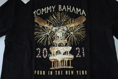 Camisa de Campamento Tommy Bahama Verter Año Nuevo Bordada Panelback Seda Mediana M Foto 1 de 4