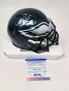 Nakobe Dean Philadelphia Eagles signed handsigniert Auto Mini Helm PSA ITP - Bild 1 von 2
