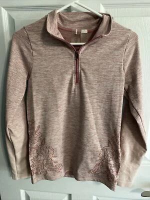 Pullover atlético Calia Carrie Underwood 1/4 cremallera corte láser rosa manga ombre Foto 1 de 4