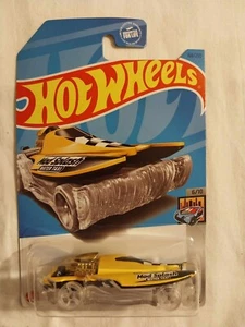 Hot Wheels Mainline 2023 #168 MADSPLASH Yellow Jet Boat - Picture 1 of 6