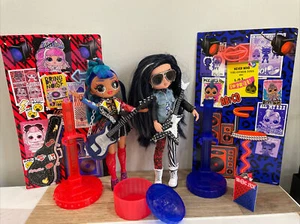 L.O.L. Surprise! O.M.G. Remix Rocker Boi and Punk Grrrl 2 Pack – 2 Fashion Dolls - Picture 1 of 21