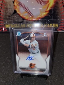 2023 Bowman Chrome Draft Jake Cunningham 1st Bowman  AUTO Orioles - Picture 1 of 2