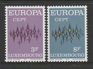 LUXEMBOURG - 1972 EUROPA complete set of 2 MNH - Picture 1 of 1