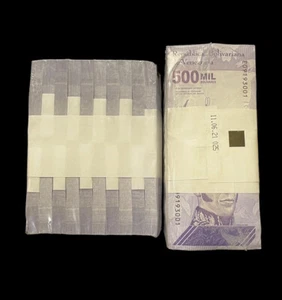 Venezuela 500000 bolívares UNC cantidad 1000, ladrillo completo - Imagen 1 de 7