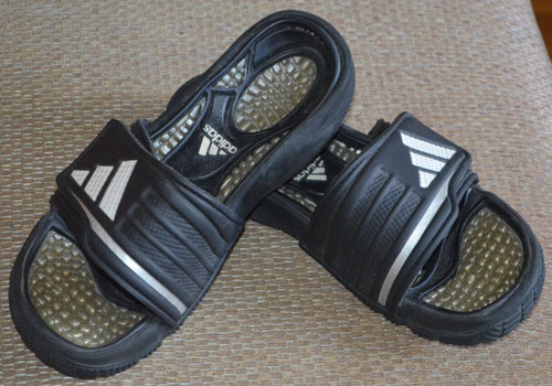 Sandali Adidas Slides regolabili slip on spiaggia piscina doccia nero perla taglia 7