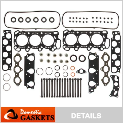 Compatível com 98-02 Honda Accord 3.0L 97-99 Acura CL SOHC MLS conjunto de parafusos de junta de cabeça J30A1 - Imagem 1 de 4