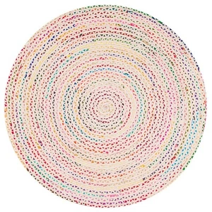 Round Rug 100% Cotton Reversible Braided Rug Home Decor Rustic Look Area Rug - Picture 1 of 4