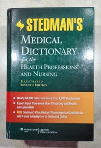 Stedman's Medical Dictionary for the Health Professions Hardcover Very Good Cond - Imagen 1 de 5